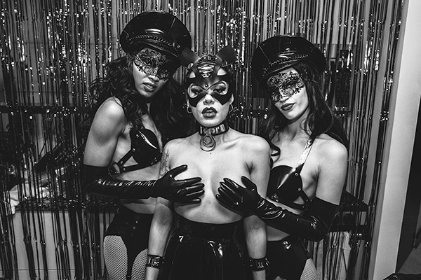 COVER GIRLS: party guests at Guerrero’s Paradiso + Inferno event in August 2018 (photo: Matthew Reeves)