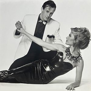EASTENDERS actors Shirley Sheraton, wearing EctoMorph, and Ross Davidson in celeb fashion shoot for The Sun (photo: Beverley Goodway)
