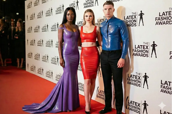 LATEX FASHION AWARDS: Either this is a red carpet media board mock-up or Latex 24/7 has discovered the secret of time travel (image: Latex 24/7)
