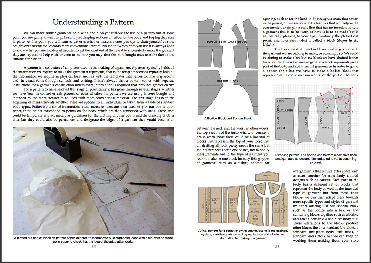 Compendium of Rubber Garment Making: Sample Spreads