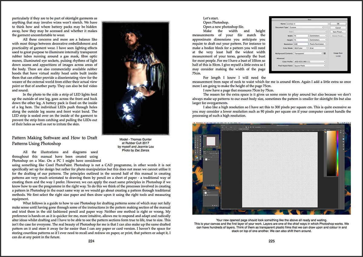 Compendium of Rubber Garment Making: Sample Spreads