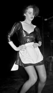 Pure Sex and Kim West Shows at Skin Two Club relaunch, Embassy 1985