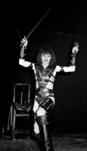 Performance at Skin Two Club relaunch, Embassy 1985